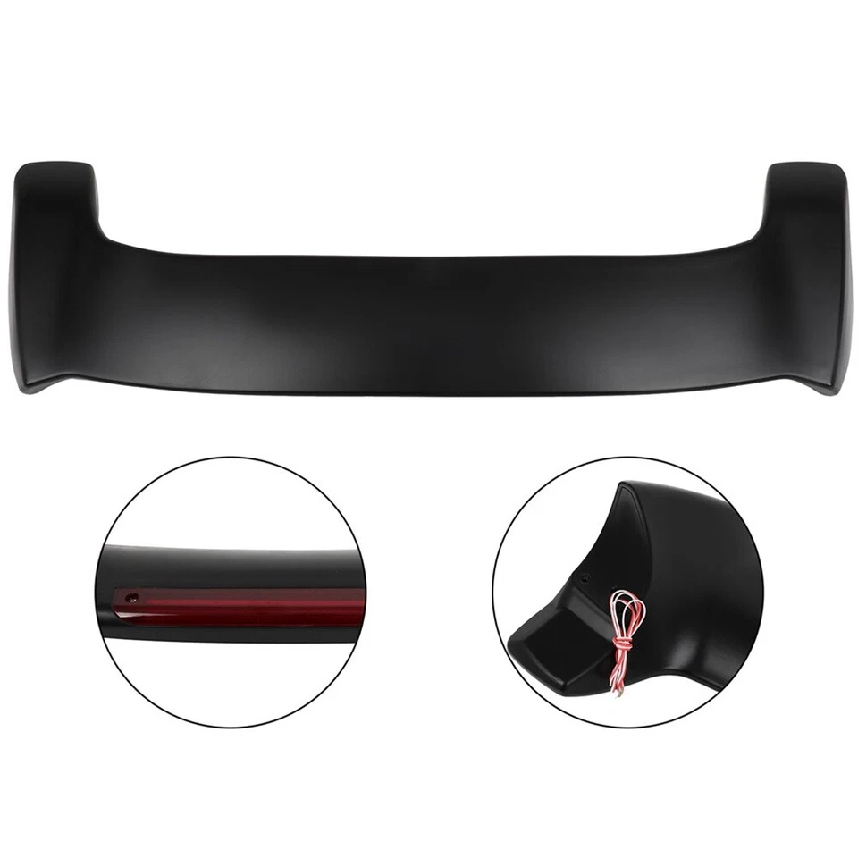 Black Roof Spoiler w/LED 3RD Brake Light For 2002-2006 Honda cr-v crv Foto 4 de 4