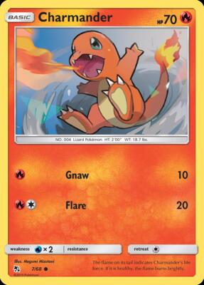 Pokemon Charmander (7/70) Hidden Fates LP