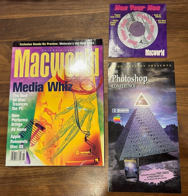 Vintage Macworld Magazine November 1996 with Max Your Mac CD Macintosh Resource
