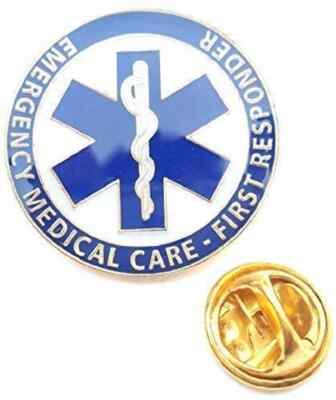 Emergency Medical Alert Symbol First Responder Lapel Pin Badge - Main Image