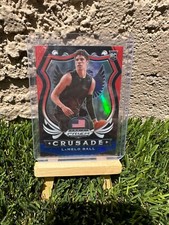 2020-21 Prizm Draft Picks LAMELO BALL RC CRUSADE RED WHITE BLUE REFRACTOR 