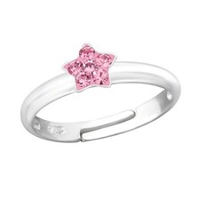 Stern Kinder Ring 925 Silber - Gr&ouml;&szlig;e 4 f&uuml;r Schmuck Geschenk
