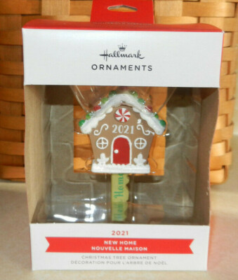 Hallmark 2021 New Home Gingerbread House Key Christmas Tree Ornament New