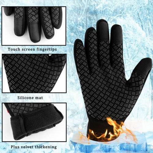 Thermal Windproof Waterproof Winter Gloves Touch Screen Warm Mittens Men Women - Picture 4 of 14