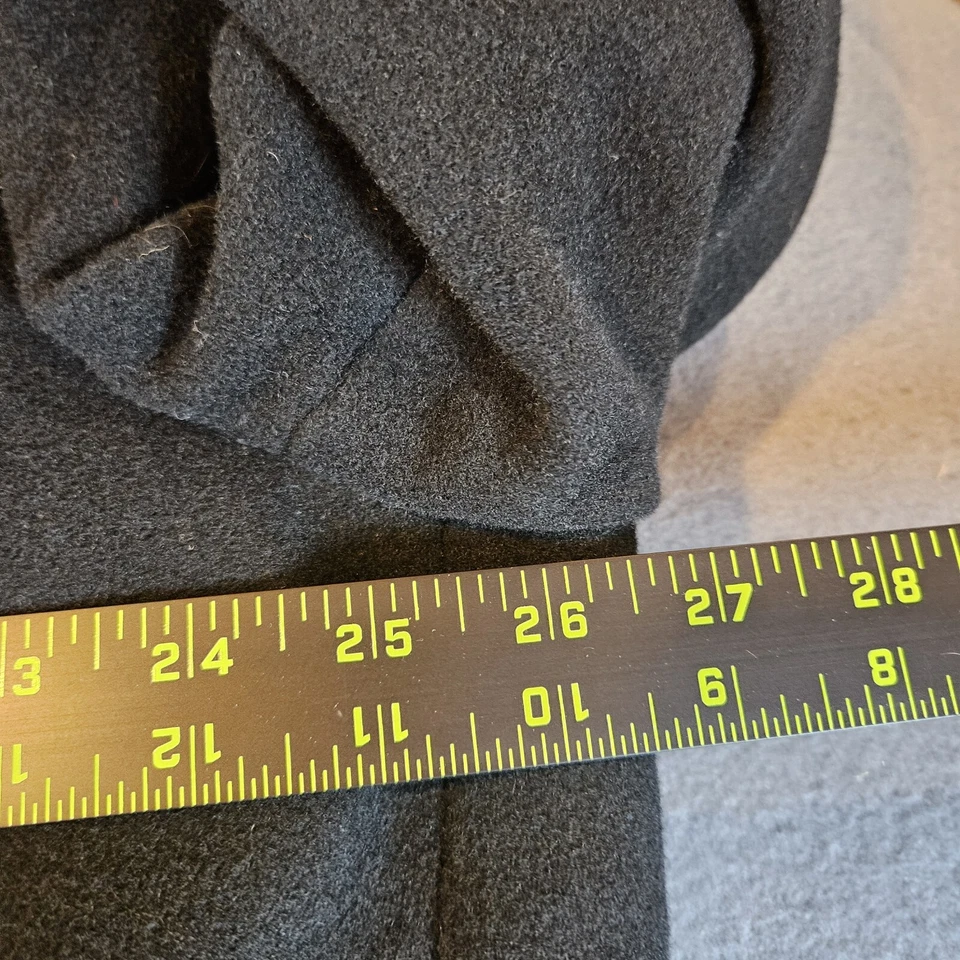 Gabardina Pierre Cardin para hombre de longitud completa talla 46L mezcla de lana y cachemir negra Foto 4 de 4