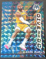 LeBron James 2022-23 Panini Mosaic Give And Go Lite Blue Prizm #3 (47/99) Lakers
