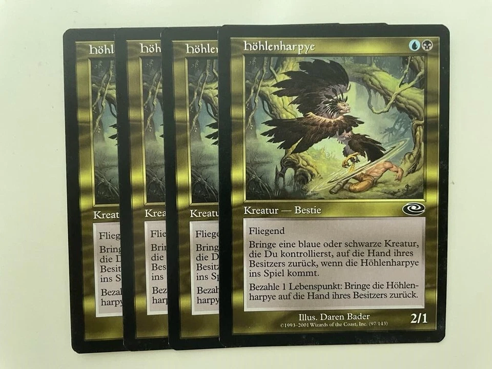 MTG 4X GERMAN PLANESHIFT CAVERN HARPY NM MAGIC THE GATHERING CREATURE COMMON - Image 2 of 4
