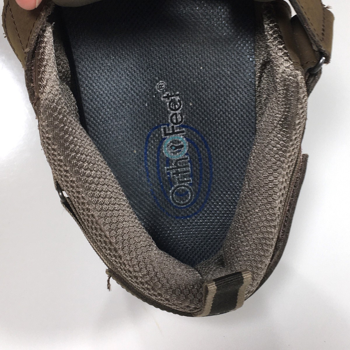 Orthofeet Clearwater Heel Strap Sandals Mens Size 13 2E Wide Brown 573 Orthofeet Clearwater Heel Strap Sandals Mens | Mercari main image 3