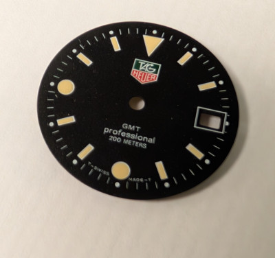Tag Heuer DIAL 28mm GMT Professional BLACK dial for 955.112 11 1/2 ligne mov