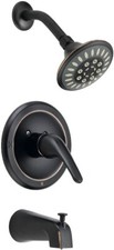 Designers Impressions Oil Rubbed Bronze Tub / Shower Combo Faucet  651687