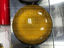 NEW 12" GE GTX YELLOW LED Traffic Light Signal Lens 120V DR6-YZFB-VLA