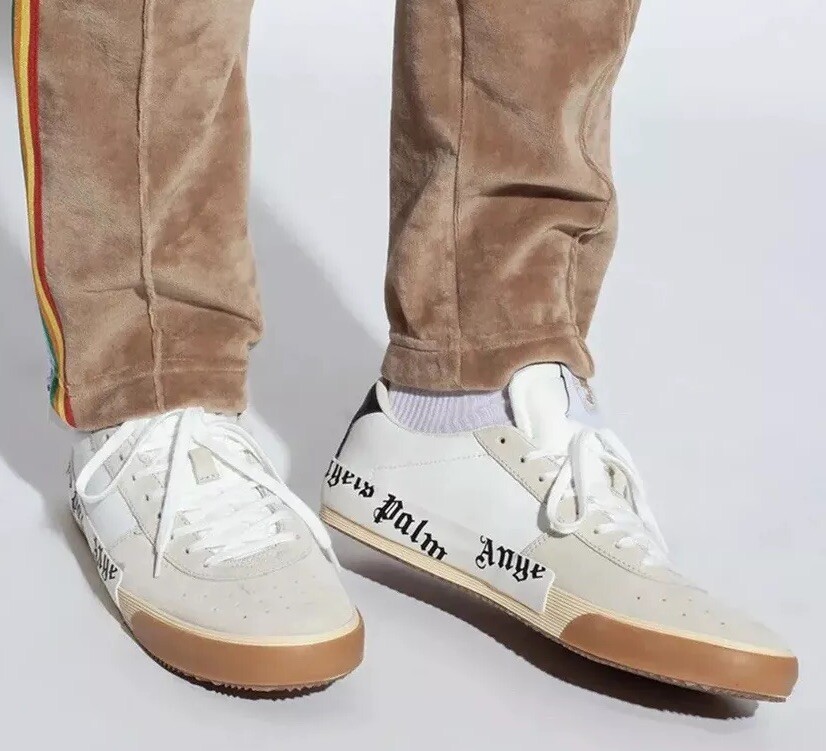Mens Designer Luxury Palm Angels Leather Suede Sneakers Uk £335
