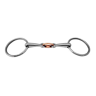 #ad #ad Loose Ring Snaffle Copper Link Happy Mouth Bit for Horses $43.99