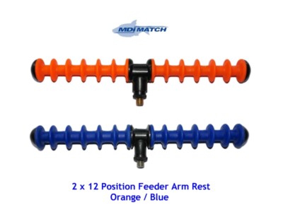 MDI 12 Pstn Orange/Blau Feeder Rutenauflage - Entwickelt für alle Spitzenarbeiten - 2er Pack
