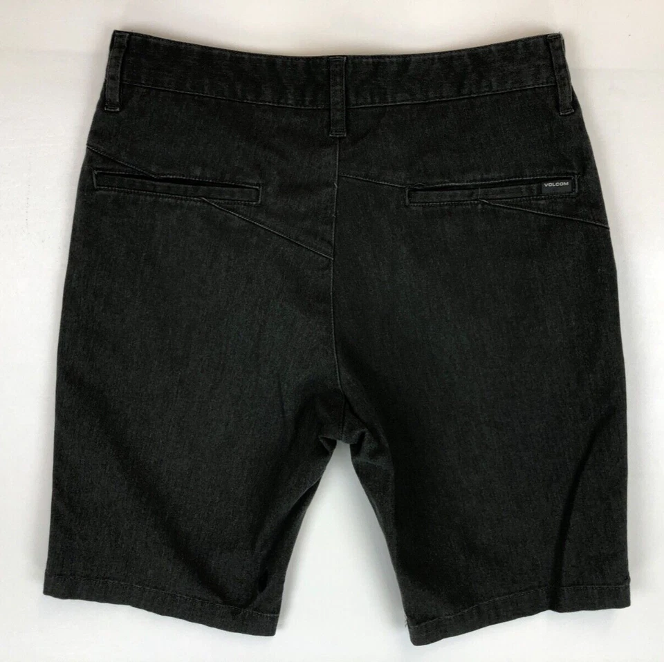 Volcom Shorts Men's 28 Chino Flat Front Casual Outdoor Skate Surf Flex Gray - Image 2 of 4