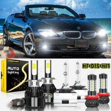 For Bmw 650i 2008 2009 2010 Combo Led Hid Headlight Hilo Beam Fog Light Bulbs