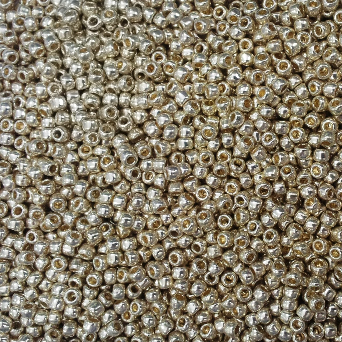 12% OFF! 20 grams TOHO PERM FIN GALV SILVER SEED BEADS SIZE 6 (4mm)NO. PF558