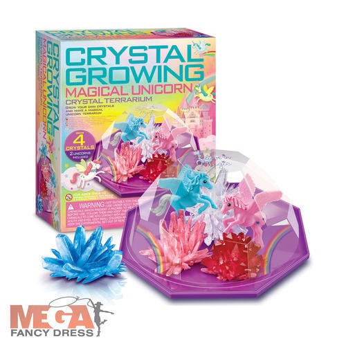 Crystal Growing Set Unicorn Terrarium Kids Educational Fun STEM Science Toy NEW