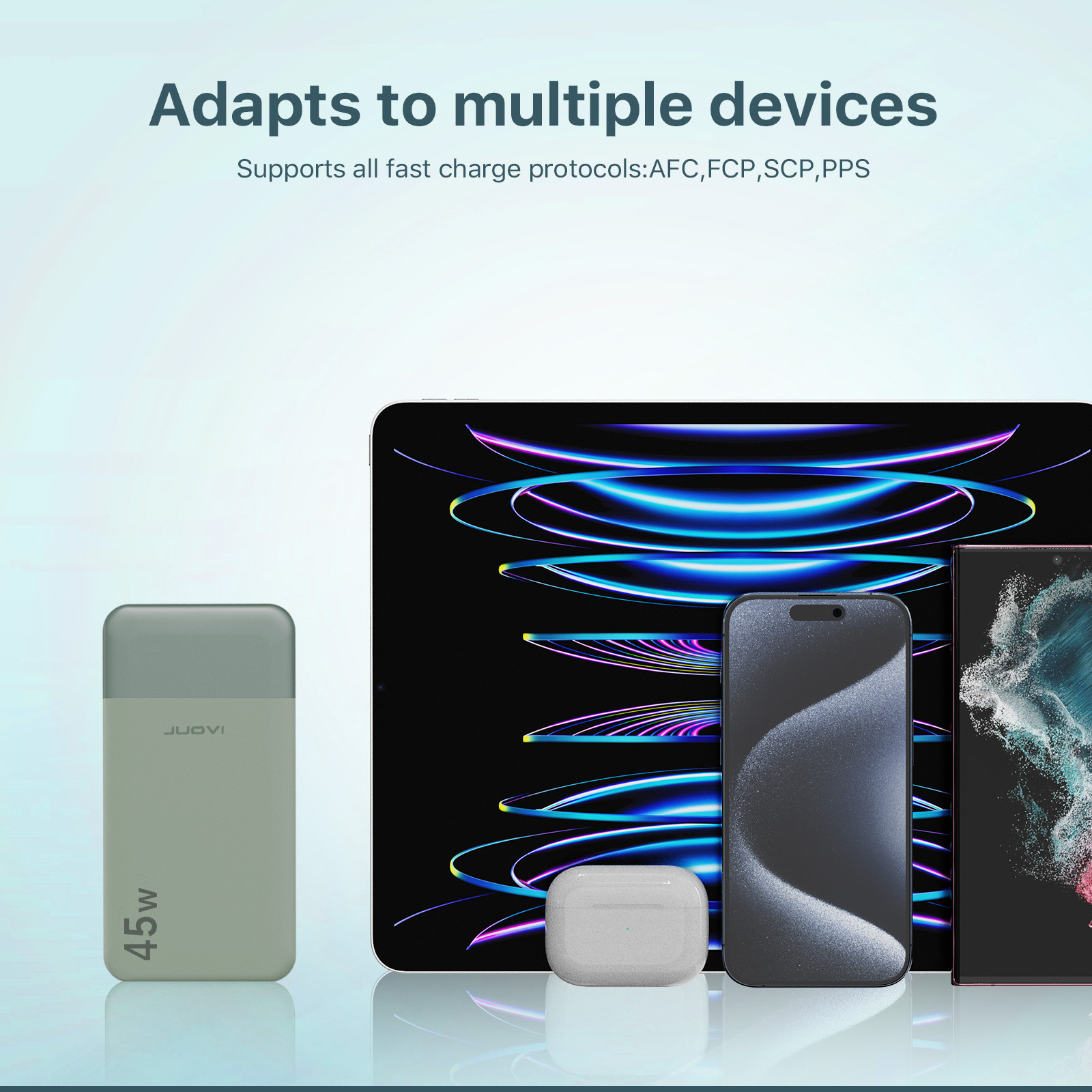 Power Bank 20000mAh 45W PD Fast charger External Backup Battery For MacBook iPad