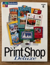 Broderbund The Print Shop Deluxe Version 6 1998, Windows 95/98 8 Disks