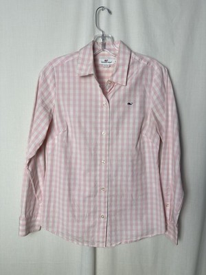 Vineyard Vines Pink Long Sleeve Oxford Button Up Shirt  Women's XS /  2