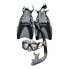 U.S. Divers Proflex FX Diving Fins Snorkeling PREMIUM Set Men  s M/ Women  s S Bag