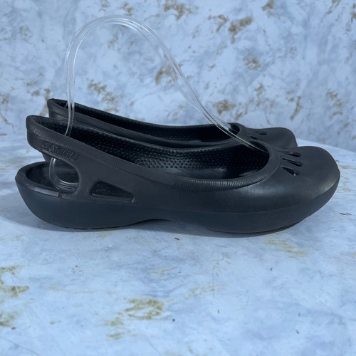 Satihu Womens Size 8M Shoes Black Slip On Comfort Slingback Fashion Ballet Flats - Picture 1 of 11