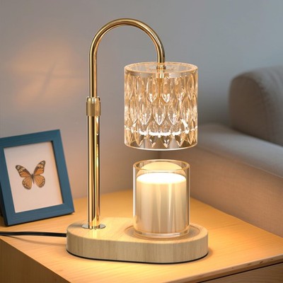 Candle Warmer Lamp with Timer and Adjustable Height, Vintage Home Bedroom Dec...