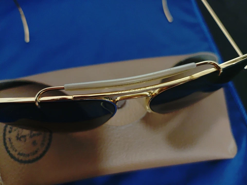 Gafas de sol vintage de aviador Baucsh & Lomb Ray-Ban. Hecho en USA Foto 3 de 4