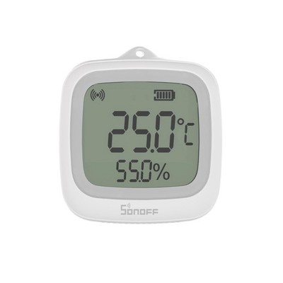 SONOFF SNZB-02WD IP65 Zigbee LCD Smart Temperatur Feuchtigkeit Sensor, Weiß 