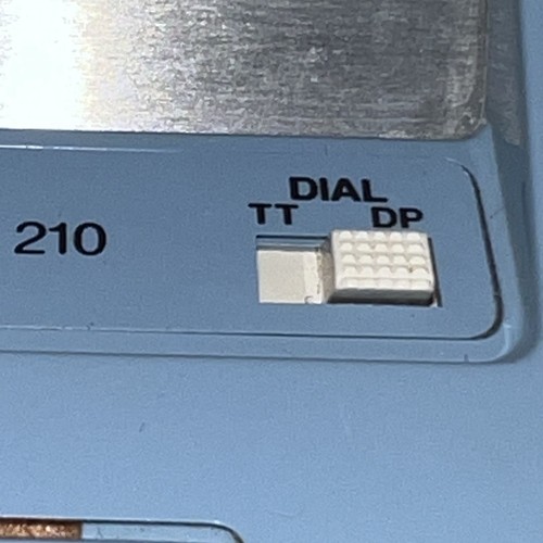 EUC vintage AT&T  210 Trimline Princess medium blue desk/wall corded telephone - Picture 4 of 10