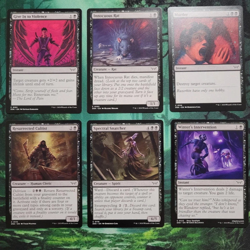 MTG Duskmourn: House of Horror A-Z List of Near Mint Commons, Tokens, Lands - Image 3 of 4