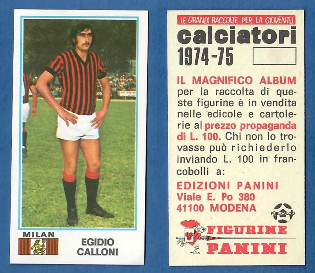 Bustina Album Calciatori Panini 1974-75 Originale Neuve Et Scellée