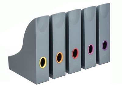 5 DURABLE Stehsammler VARICOLOR, anthrazit / grau