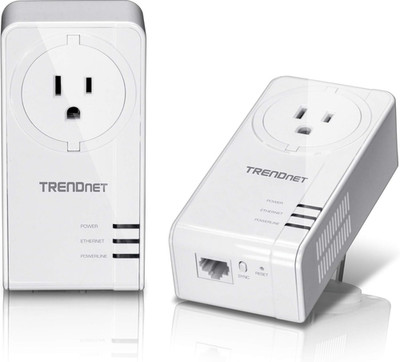 Powerline 1300 AV2 Adapter with Built-In Outlet Adapter Kit, Includes 2 X TPL-42
