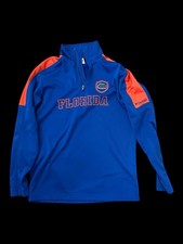Columbia Jacket Men s Small Florida Gators Quarter Zip Blue Orange NCAA UF