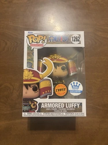 Funko Pop Chase One Piece Armored Luffy Figure w/ Protector Funko Shop Exclusive