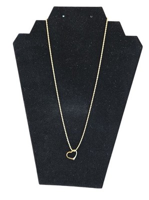 14K zierliches Gold offenes Herz Charm minimalistischer Herzanhänger zarter Liebesschmuck