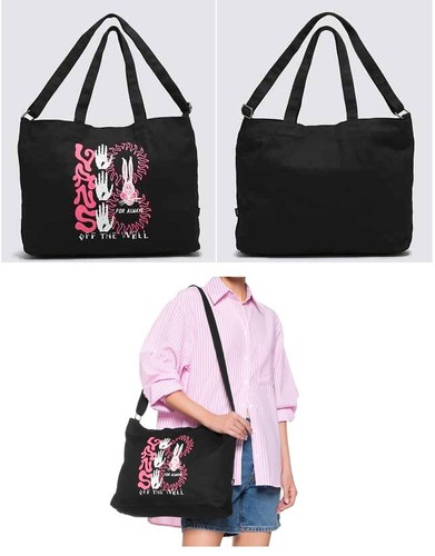 Vans Women's Black Multi Campus Tote Bag VN000HE9BLK , New