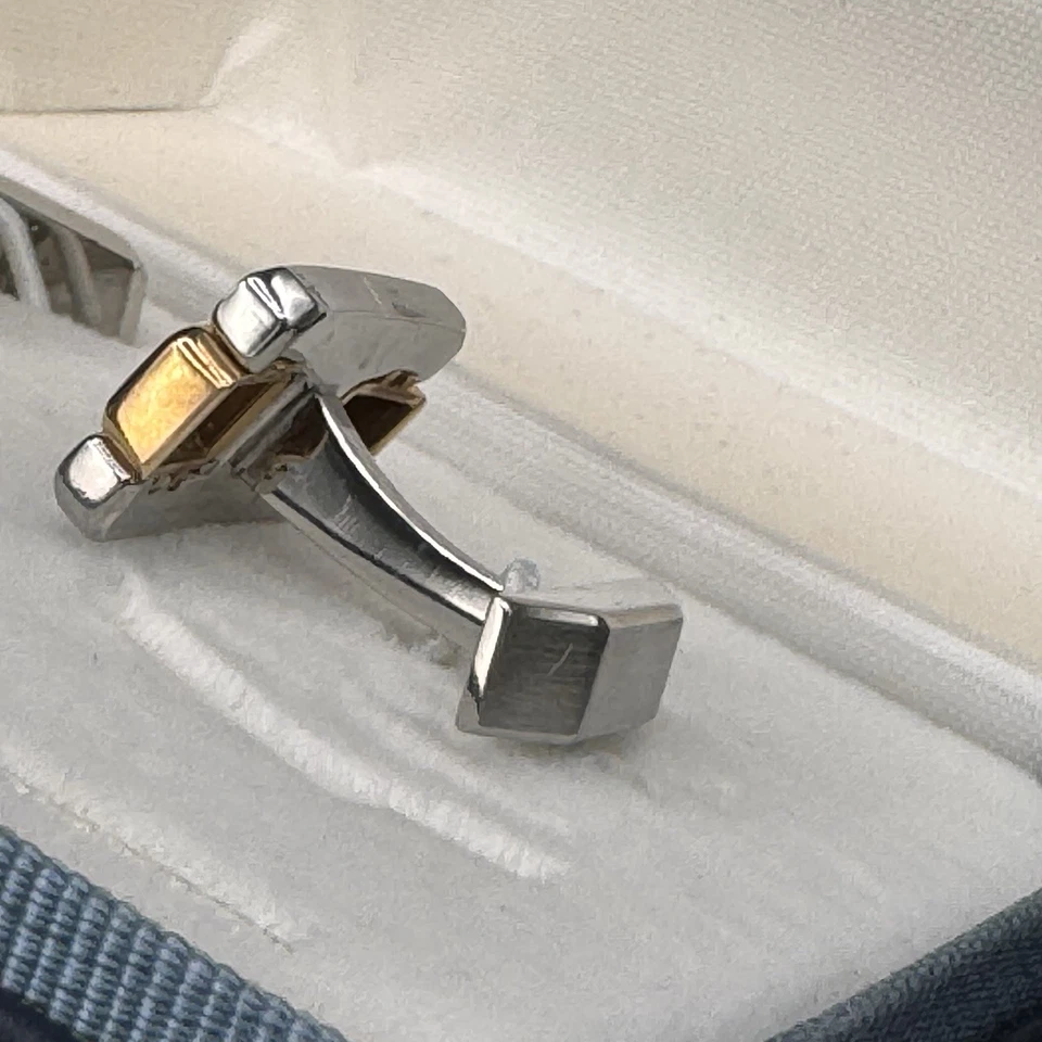 Dolan & Bullock 14KT WHITE GOLD CUFFLINKS KCL001000 made in USA NEW IN BOX - Image 3 of 4