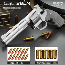 ZP5 357 Revolver Soft Bullet Toy Gun for Kids Adults – Outdoor CS Game Fun