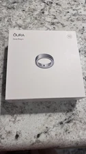 Oura Ring Gen 4 Brushed Silver, Size 10