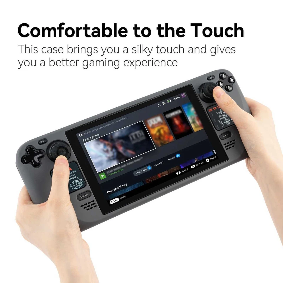 GeekShare Protective Case for Steam Deck Slim Shell Cover Shock-Absorption Moon - Image 4 of 4
