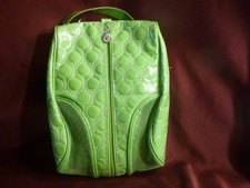 Shoe carry bag by SunnyBags, retro, vinyl, Vented, zipper - NEW w Tags