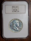 1959 Franklin Proof Silver Half Dollar - NGC PF66 - Old Fatty Holder