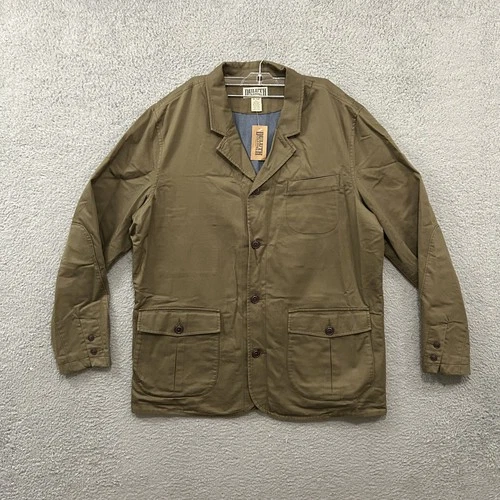 Duluth Trading Jacket Mens Extra Large Tall XLT Green Canteen Gentlemans Casual - product listing photo