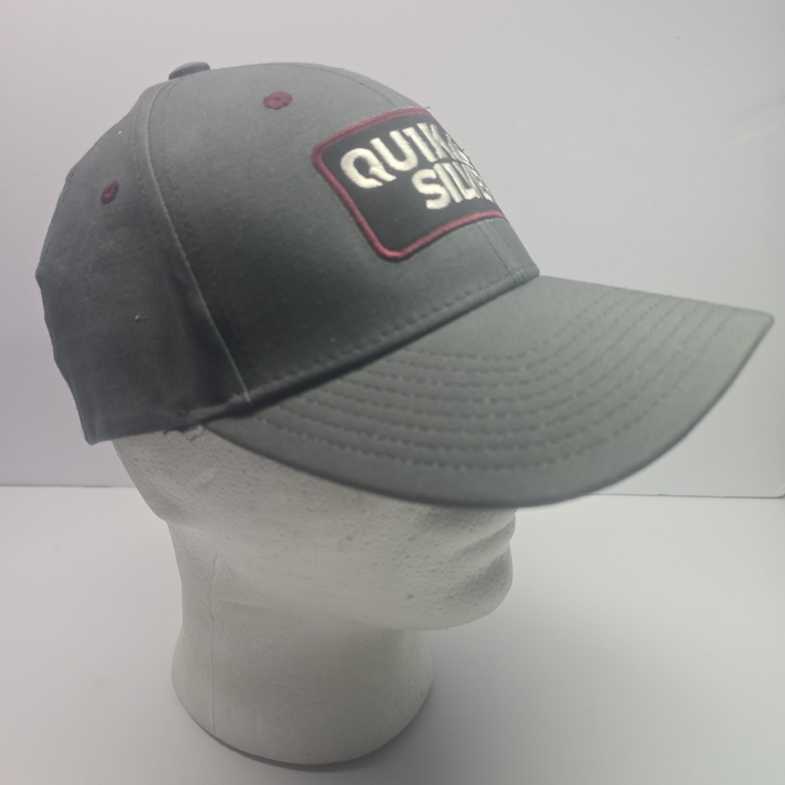 Quiksilver Charcoal Gray Logo Patch Baseball Cap … - image 6