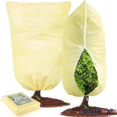 2Pack Winter Plant Covers Frost Protection Garden Fabric Cold Weather Shields US