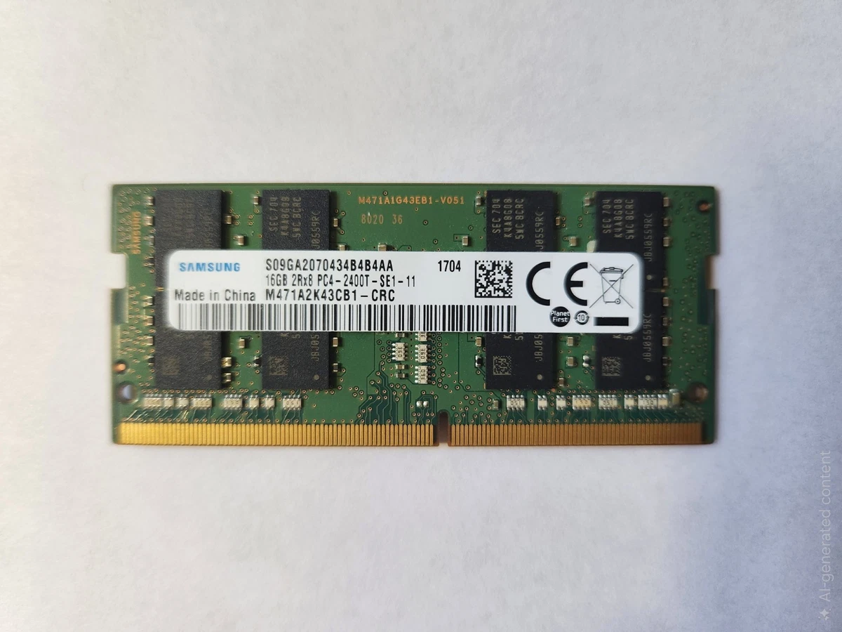 Samsung PC4-19200 (DDR4-2400) Bus Speed Computer RAM 16 GB Total