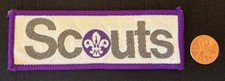 BOY SCOUTS OF AMERICA BSA WORLD CREST SCOUT PATCH 4" RETIRED WOVEN W1 RARE MINT!